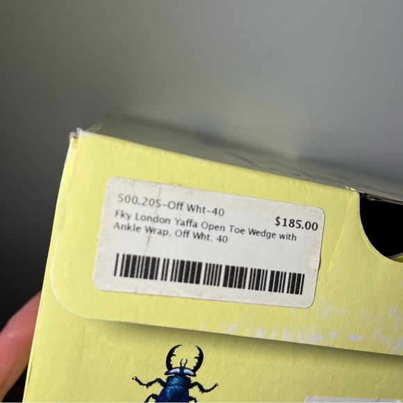 Fly London Cream Wedge Shoes with Metallic Accents. Size 9 or 40. - Picture 9 of 11